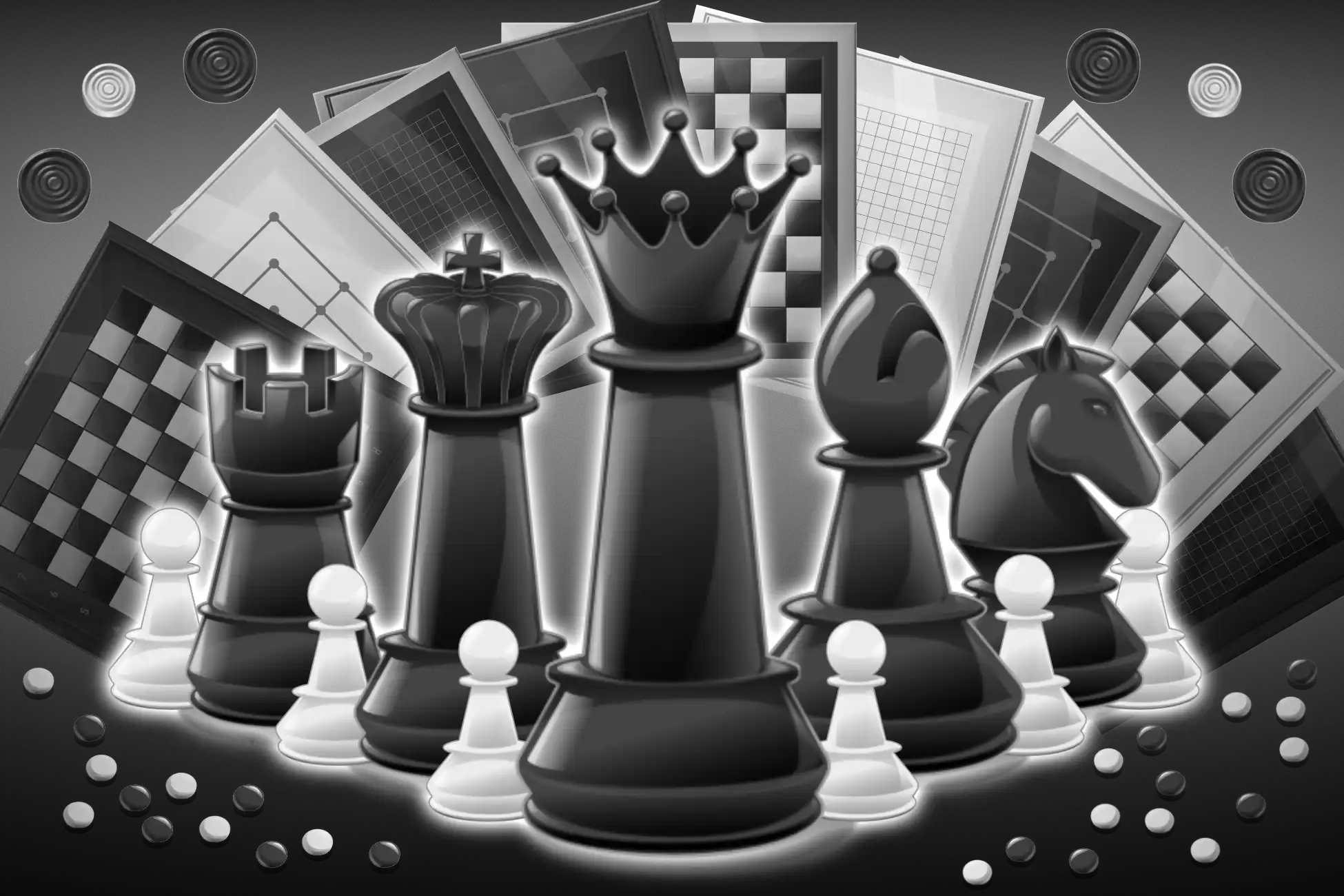 Chess, Checkers & Go Asset Pack
